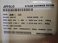 Appollo - stoom- douchecabine - afbeelding 5 van  7