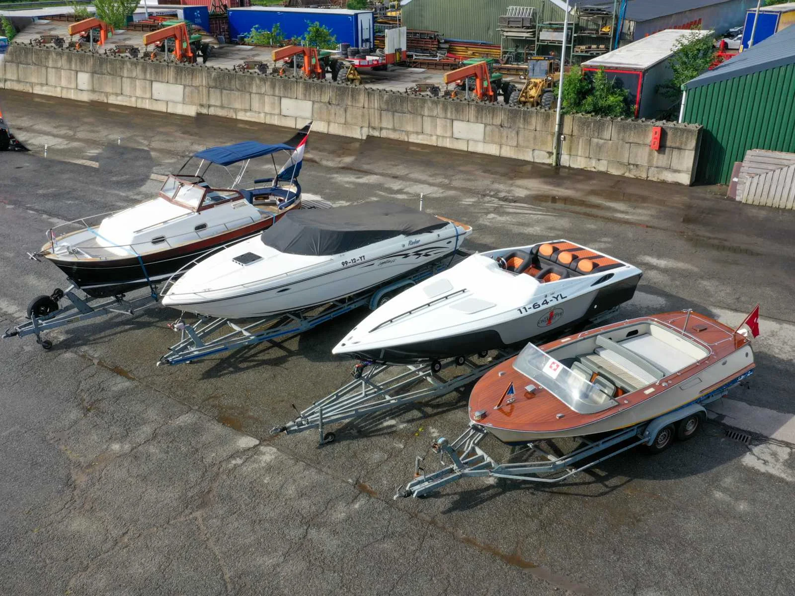 Apreamare motorboot, brunnert & grimm, baja en rinker speedboten