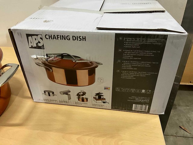 Aps ronde chaving dishes (4x) - afbeelding 6 van  7