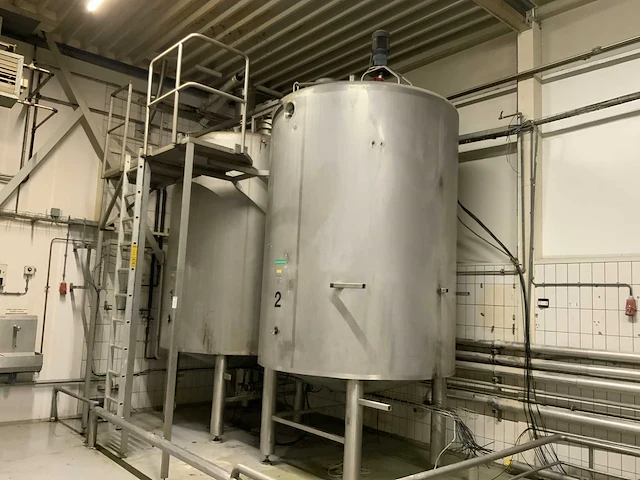 Apv roestvaststalen gisttank (2x) - afbeelding 1 van  9