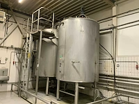 Apv roestvaststalen gisttank (2x) - afbeelding 1 van  9