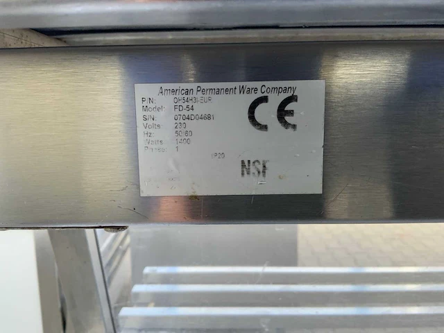Apwc fd-54 warmhoud uitgiftebalie - afbeelding 6 van  9