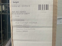 Aquaconcept wall concept 210/215 douchewand 2-delig - afbeelding 2 van  3
