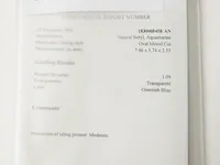 Aquamarine 1.09ct gra certified - afbeelding 7 van  8
