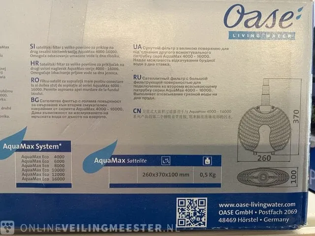 Aquamax satelite aanzuigfilter oase - afbeelding 2 van  2