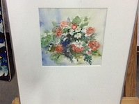Aquarel bloemen getekend - afbeelding 1 van  2