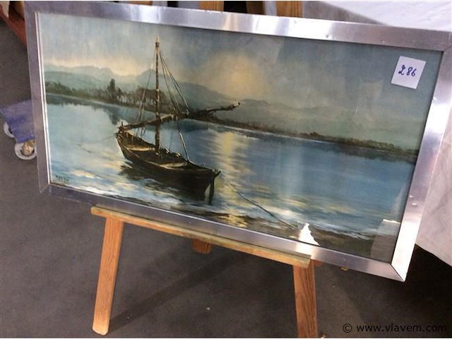 Aquarel boot - afbeelding 1 van  3