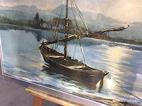 Aquarel boot - afbeelding 2 van  3