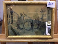 Aquarel brugge - afbeelding 1 van  2
