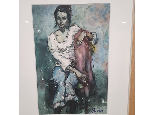 Aquarel, c. van der veer - afbeelding 7 van  9