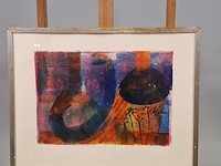 Aquarel, e. amman, compositie, 1973 - afbeelding 1 van  7
