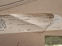 Aquarel, e. amman, compositie, 1973 - afbeelding 7 van  7