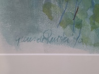 Aquarel, g. de ruiter, landschap, 1970 - afbeelding 5 van  7