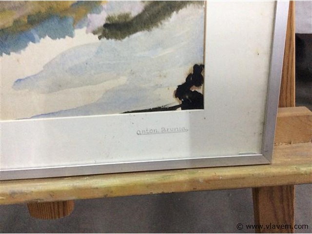 Aquarel getekend - afbeelding 2 van  2