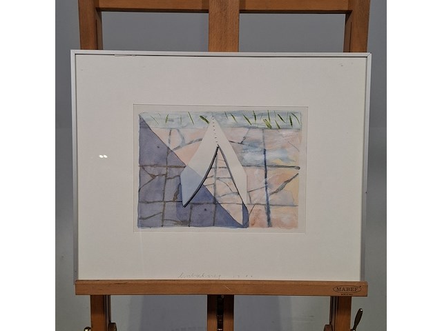 Aquarel, h. schabracq, schetsboek iv, 1980 - afbeelding 1 van  5