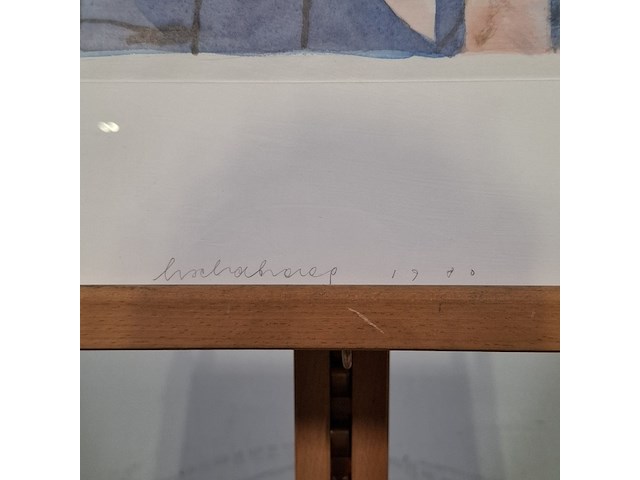 Aquarel, h. schabracq, schetsboek iv, 1980 - afbeelding 3 van  5