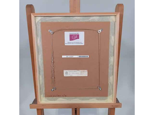 Aquarel, h. stork, man in bruine jas - afbeelding 7 van  8