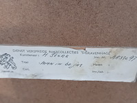 Aquarel, h. stork, man in bruine jas - afbeelding 8 van  8