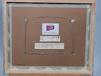 Aquarel, h. van der schaaf, polderdijk - afbeelding 7 van  9