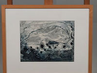 Aquarel, h.f. benoit nuyten, beschoten ijsberg, 1974 - afbeelding 1 van  7