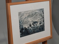 Aquarel, h.f. benoit nuyten, beschoten ijsberg, 1974 - afbeelding 2 van  7