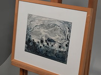 Aquarel, h.f. benoit nuyten, beschoten ijsberg, 1974 - afbeelding 3 van  7