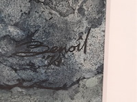 Aquarel, h.f. benoit nuyten, beschoten ijsberg, 1974 - afbeelding 4 van  7