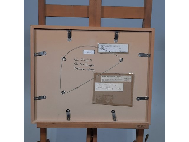 Aquarel, h.f. benoit nuyten, beschoten ijsberg, 1974 - afbeelding 6 van  7