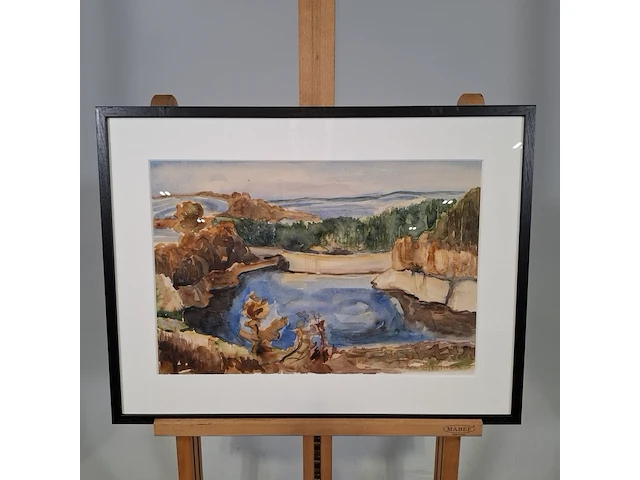 Aquarel, hofman - afbeelding 1 van  9