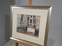 Aquarel, j. kuyper, langs het ij bok - afbeelding 3 van  7