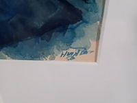 Aquarel, j. van der plas, landschap - afbeelding 4 van  7