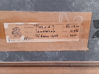 Aquarel, j. van der plas, landschap - afbeelding 7 van  7