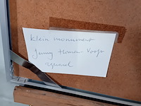 Aquarel, jenny homan, klein monument, 1999 - afbeelding 7 van  8