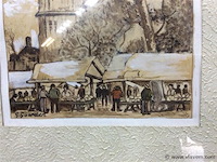 Aquarel kerktoren - afbeelding 2 van  2