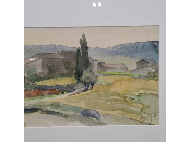 Aquarel, m. dagnelie, 1977 - afbeelding 3 van  6