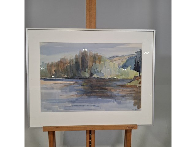 Aquarel, m. dagnelie, dordogne 37/54, 1969 - afbeelding 4 van  8