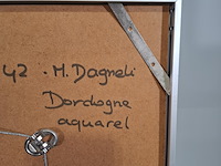Aquarel, m. dagnelie, dordogne 37/54, 1969 - afbeelding 7 van  8