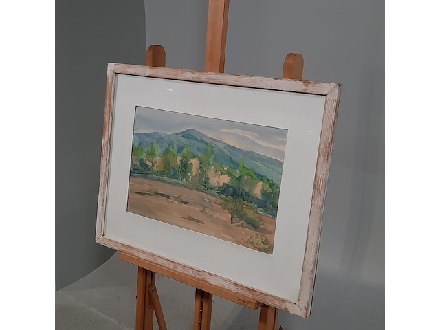 Aquarel, m. dagnelie, mont ventoux, 1969 - afbeelding 3 van  9