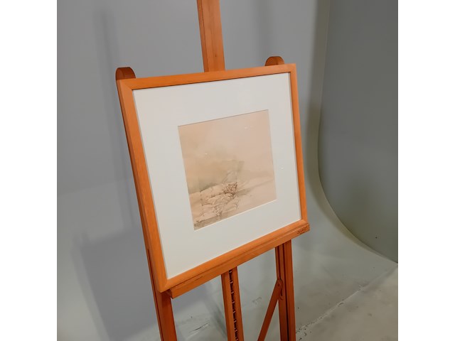 Aquarel, m. h. e. slangen, landschap met regenboog - afbeelding 2 van  8