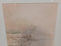 Aquarel, m. h. e. slangen, landschap met regenboog - afbeelding 4 van  8