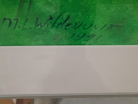 Aquarel, maya wildevuur (1944-2023), bloemenveld, 1991 - afbeelding 5 van  9