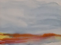 Aquarel maya wildevuur (1944-2023), compositie, bouwjaar 1987 - afbeelding 1 van  9