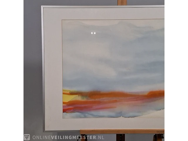 Aquarel maya wildevuur (1944-2023), compositie, bouwjaar 1987 - afbeelding 3 van  9