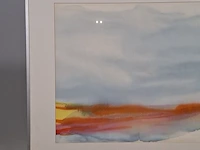 Aquarel maya wildevuur (1944-2023), compositie, bouwjaar 1987 - afbeelding 3 van  9