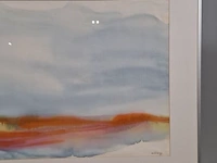Aquarel maya wildevuur (1944-2023), compositie, bouwjaar 1987 - afbeelding 4 van  9
