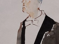 Aquarel maya wildevuur (1944-2023), hoogleraar, bouwjaar 2005 - afbeelding 1 van  9
