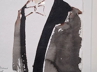 Aquarel maya wildevuur (1944-2023), hoogleraar, bouwjaar 2005 - afbeelding 5 van  9