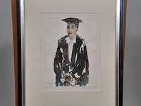 Aquarel maya wildevuur (1944-2023), hoogleraar, bouwjaar 2005 - afbeelding 2 van  17