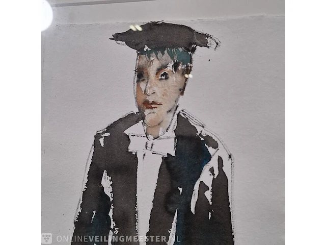 Aquarel maya wildevuur (1944-2023), hoogleraar, bouwjaar 2005 - afbeelding 4 van  17