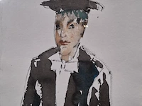 Aquarel maya wildevuur (1944-2023), hoogleraar, bouwjaar 2005 - afbeelding 4 van  17